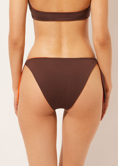 Tied Swimsuit Bottom Double Concept