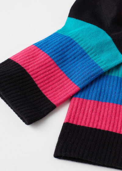 Stripe Patterned Short Socks