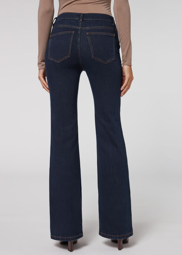 Flared Jeans with Central Seam