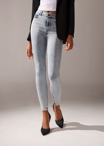 Soft Touch High-Waist Skinny Push-up Jeans