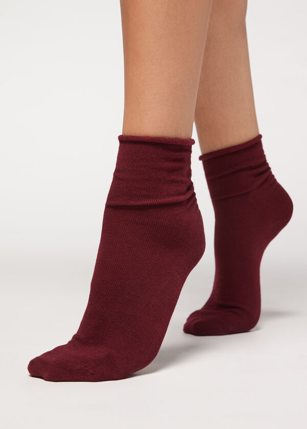 Vlnené a bavlnené nízke ponožky