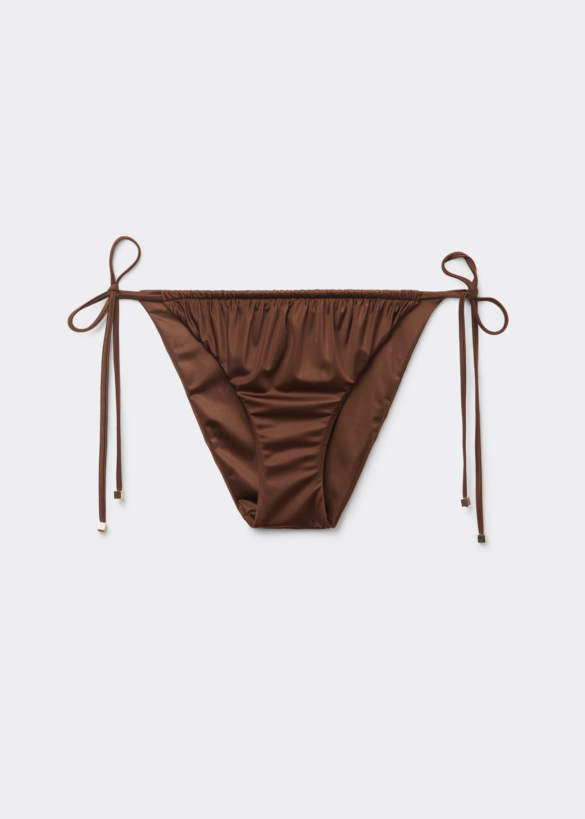 Bikinitrosa med knytband Shiny Satin