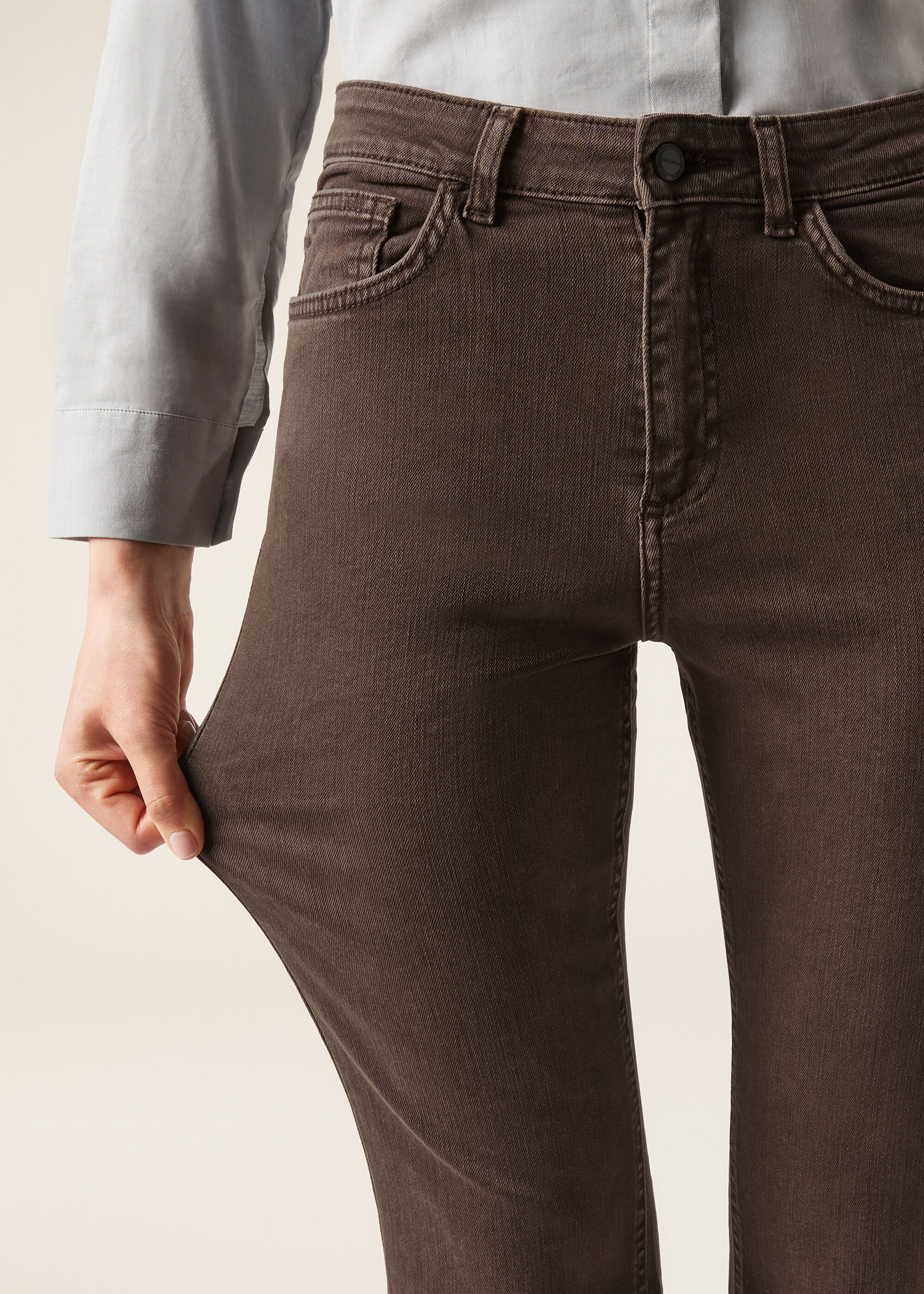 Jeans a Zampa Cropped