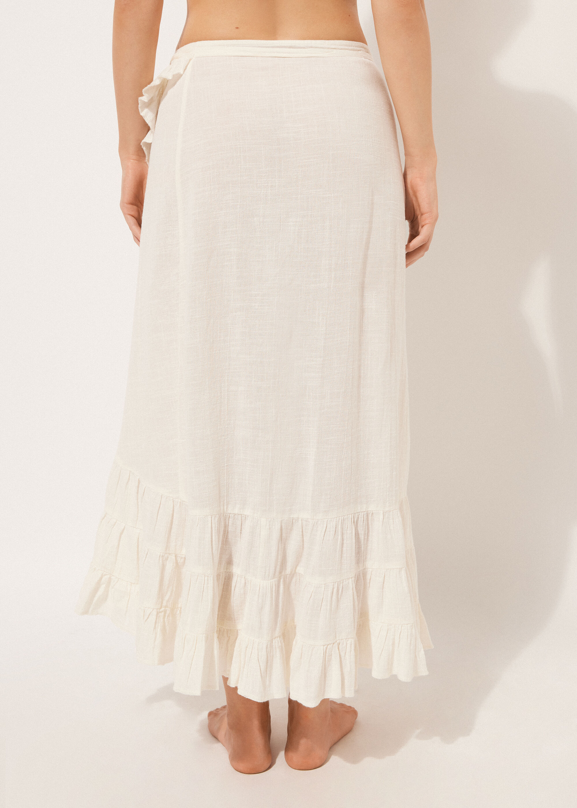 Long Ruffled Skirt