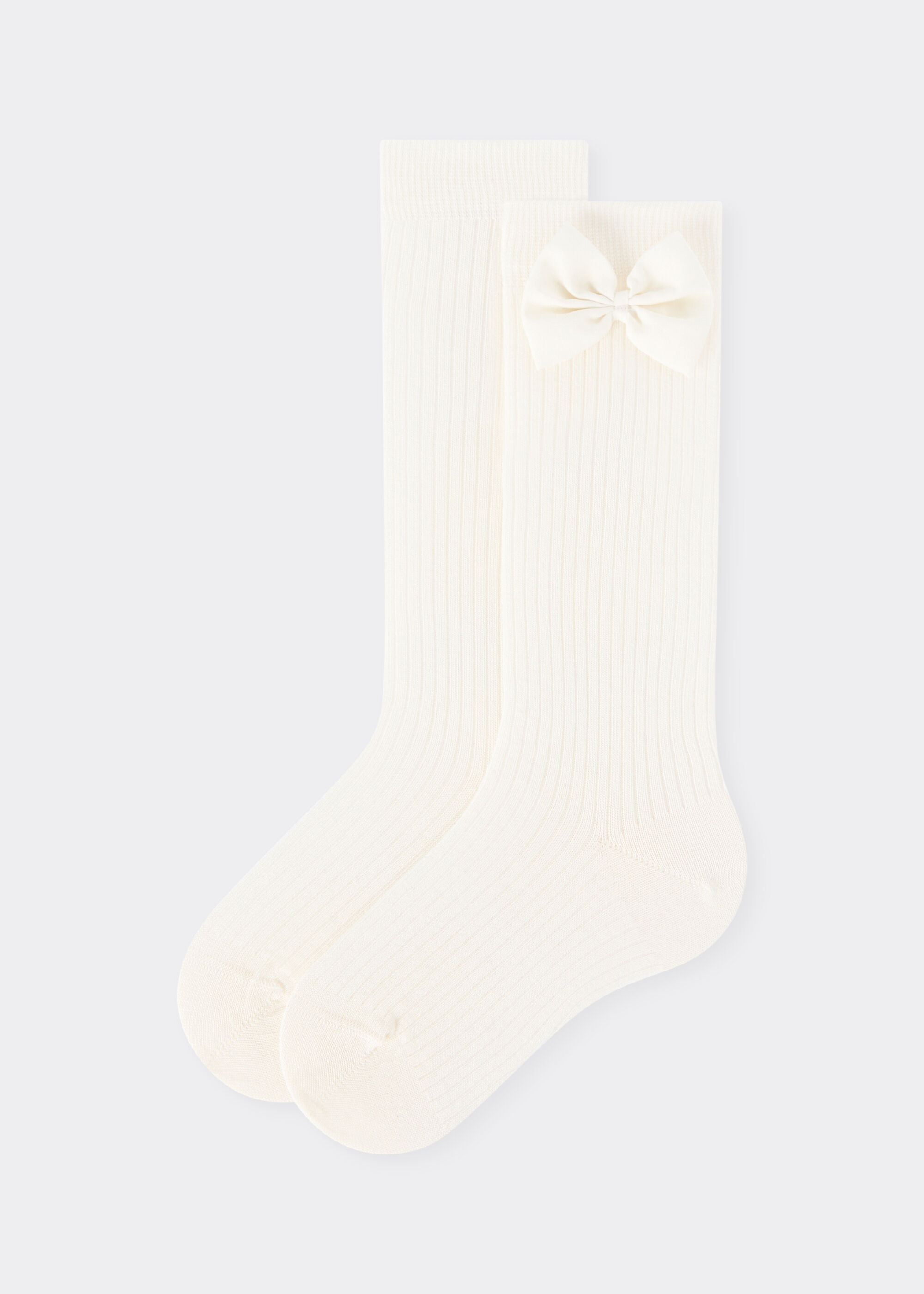 Calze Lunghe con Fiocco Bambina