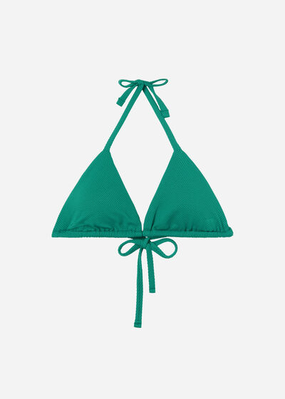Triangle Bikini Top with Removable Padding Classic Piquet