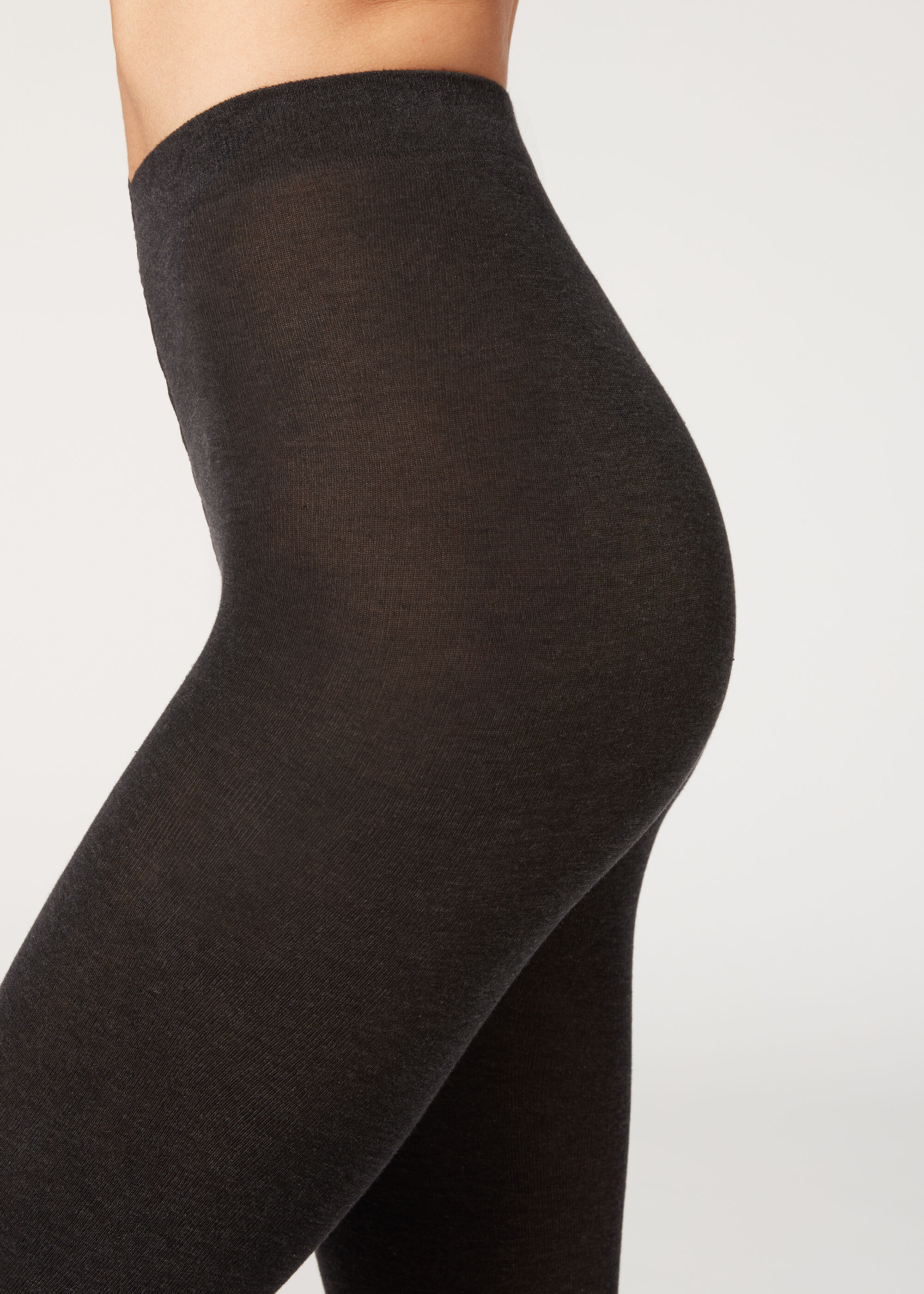150 Denier Opaque Cotton Tights