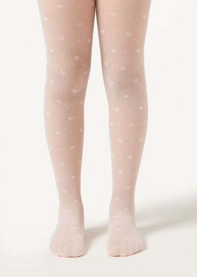 Girls’ All-Over Pattern Tights
