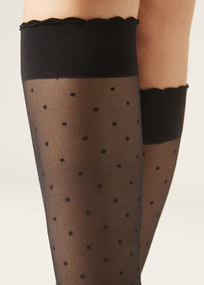 Patterned knee-high socks