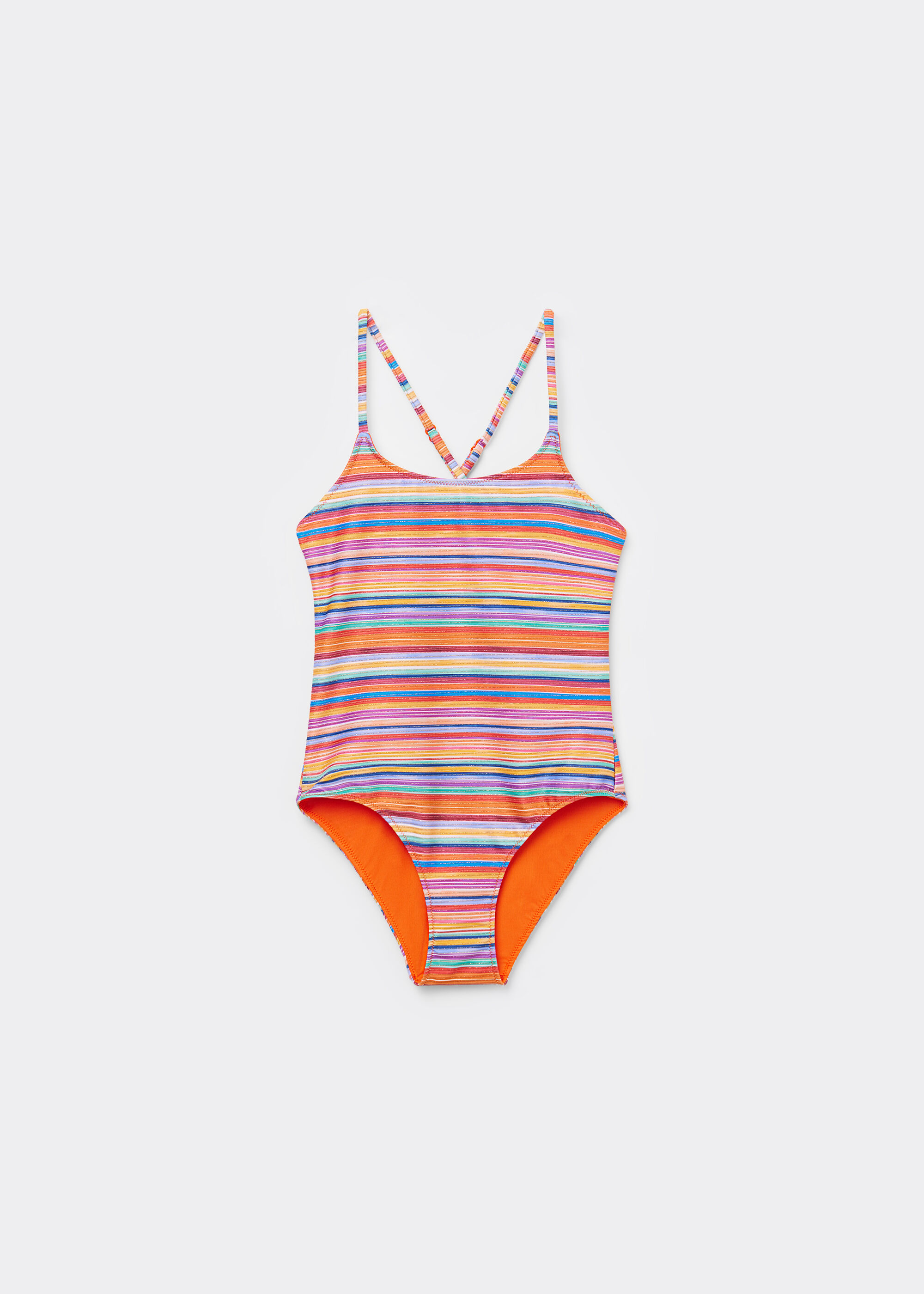 Costume Intero Bambina Colorful Stripes