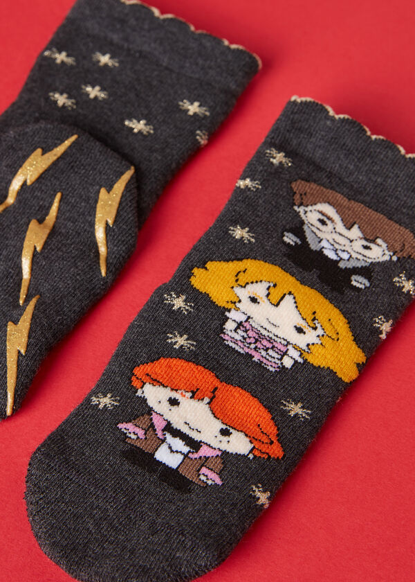 Chaussettes antidérapantes Harry Potter Noël pour enfants