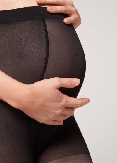 Transparente Schwangerschafts-Strumpfhose 30 Denier