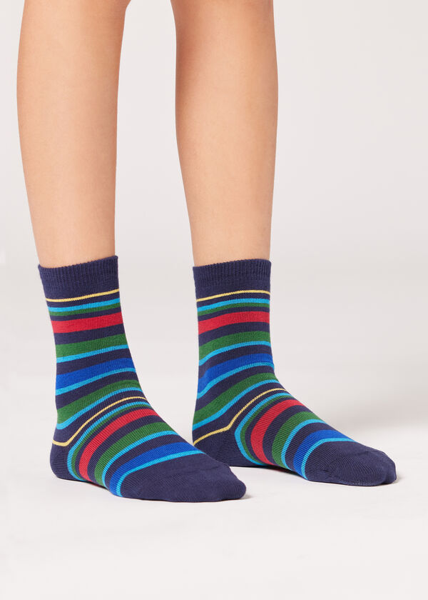 Kids’ Striped Short Socks