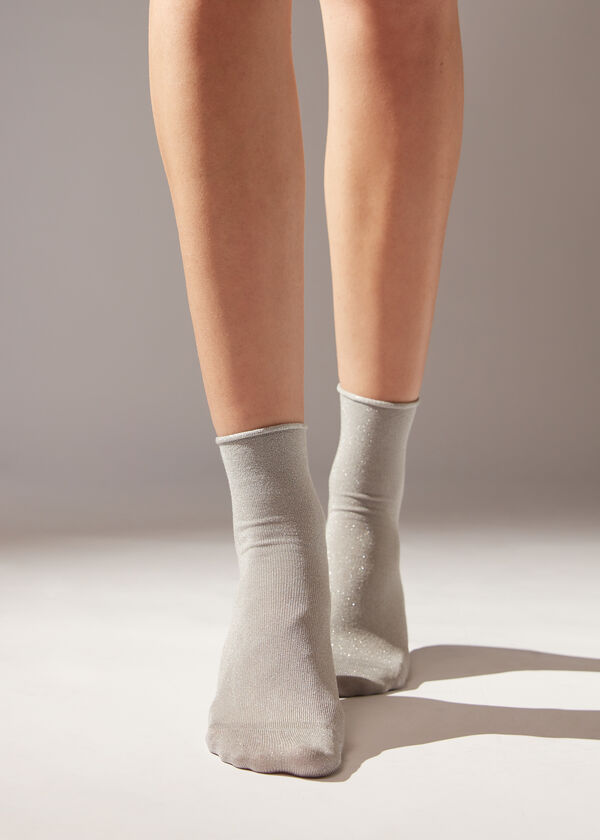 Kurze Socken mit weichem Rand und Glitzer - Kurze Socken - Calzedonia in  2023