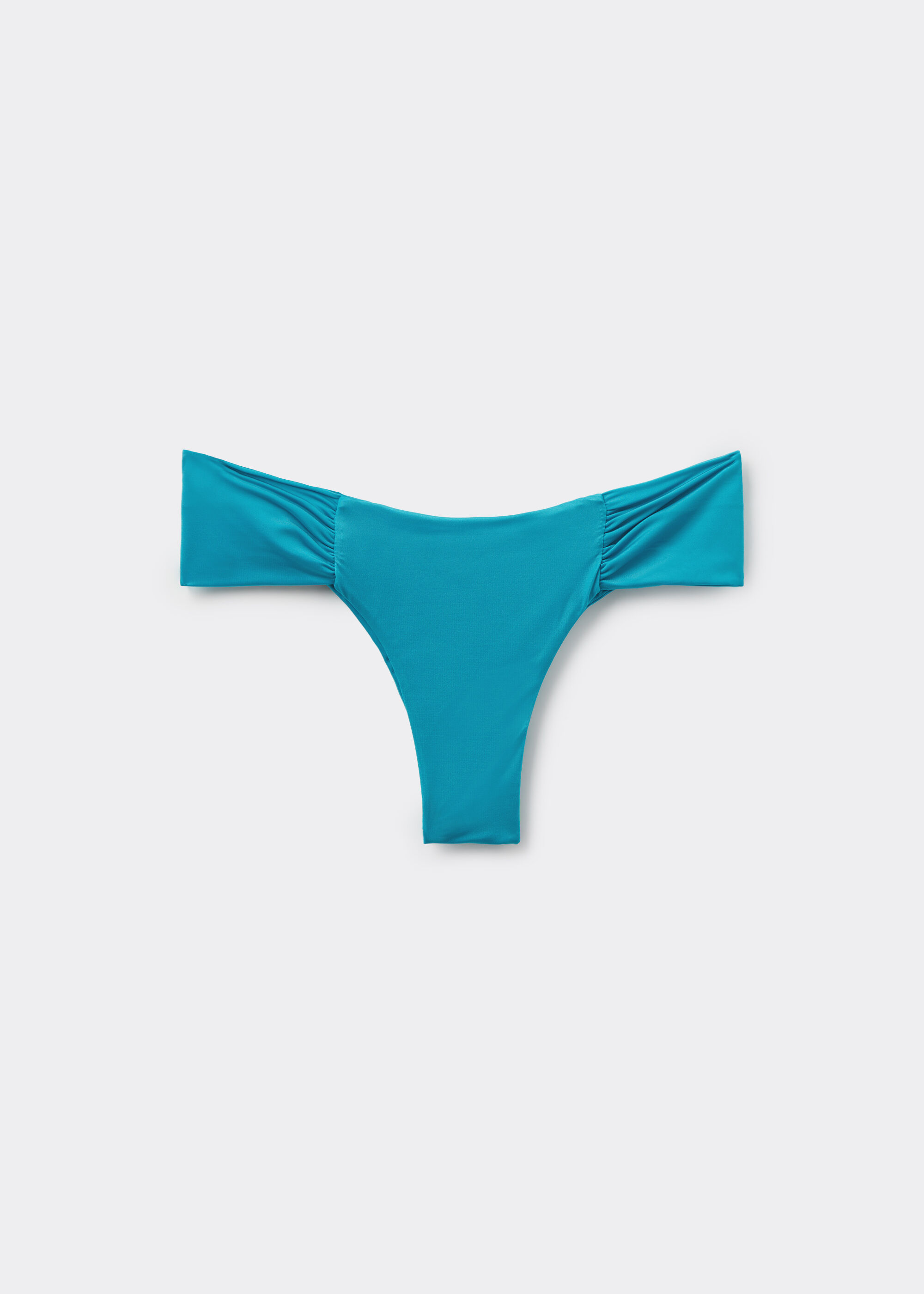 Brazilian-Bikinihose mit Drapierung Shiny Satin