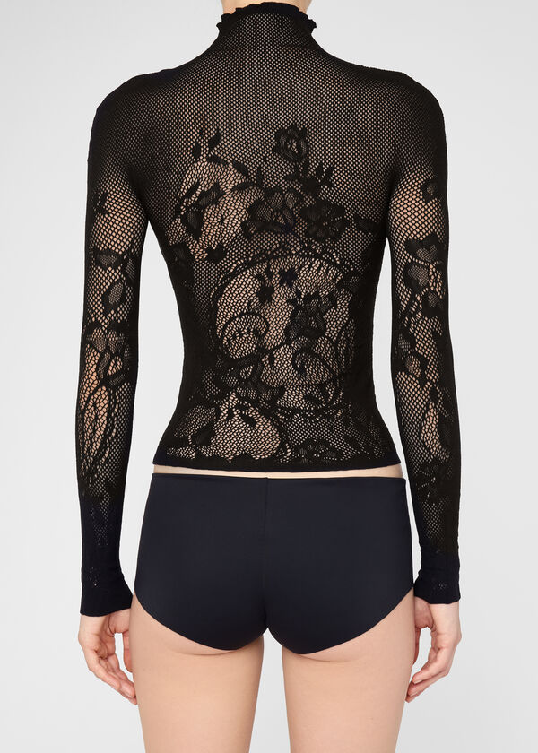 Liberty Floral Fishnet Top