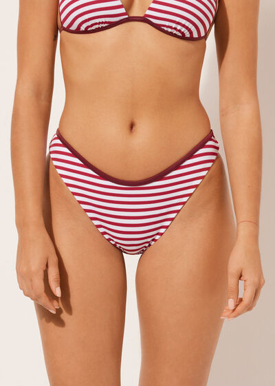 Brazilian-Bikinihose Nautical Stripes