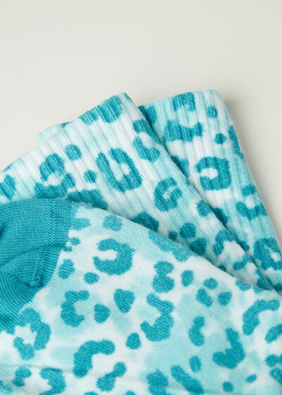 Animal Print Short Socks