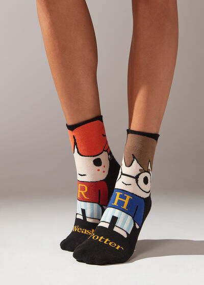 Protuklizne čarape, s motivima iz crtića Harryja Pottera