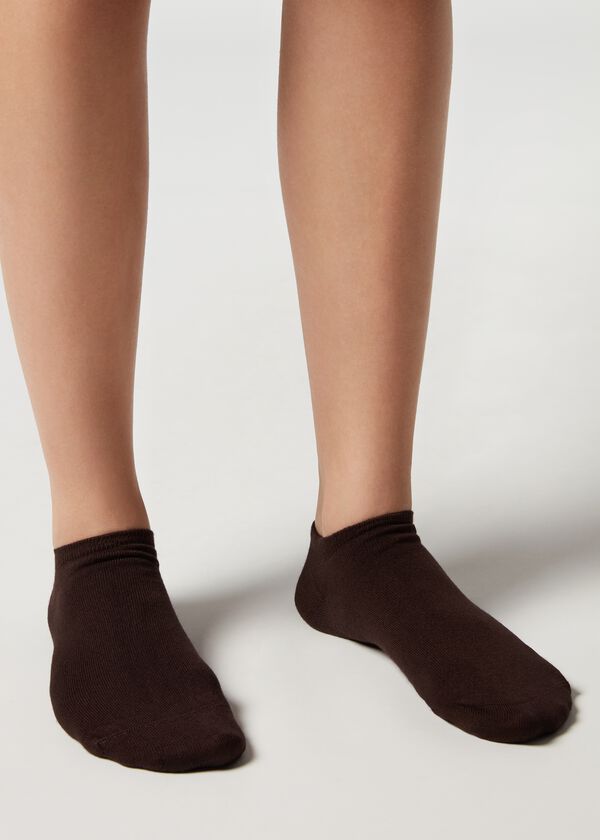 Unisex No-Show Socks with Cashmere