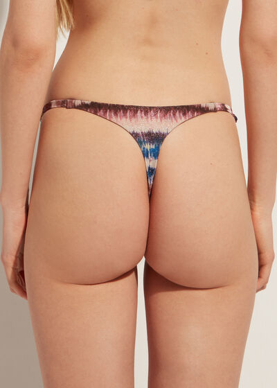 String Side Tie Thong Swimsuit Bottom Formentera