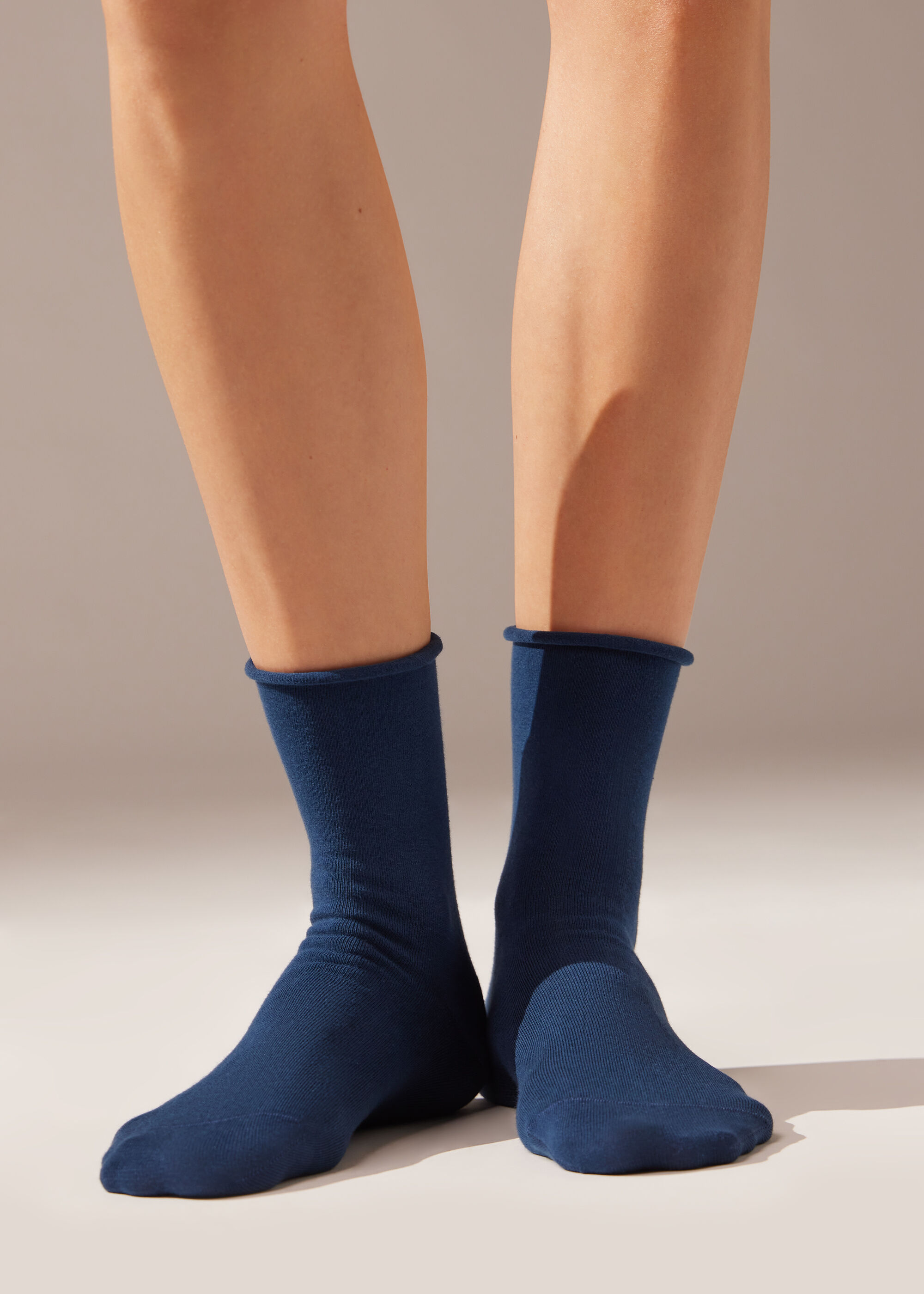 Non-Elastic Cotton Ankle Socks