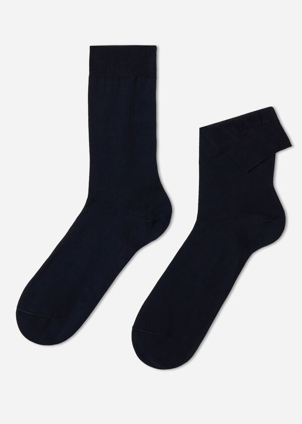 Chaussettes courtes avec fil d’Écosse pour homme