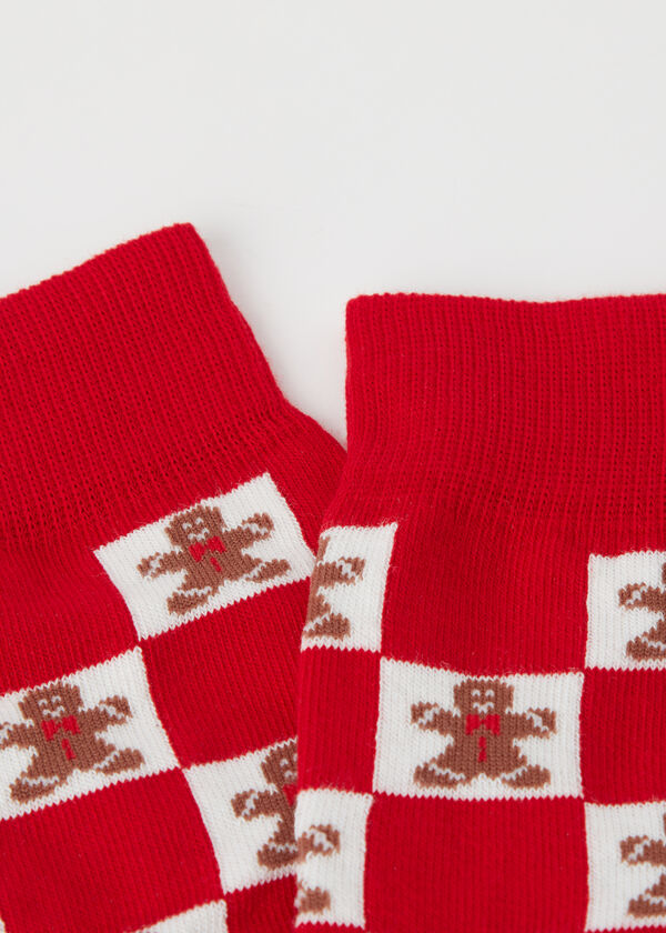 Men’s Christmas Family Patterned Short Socks