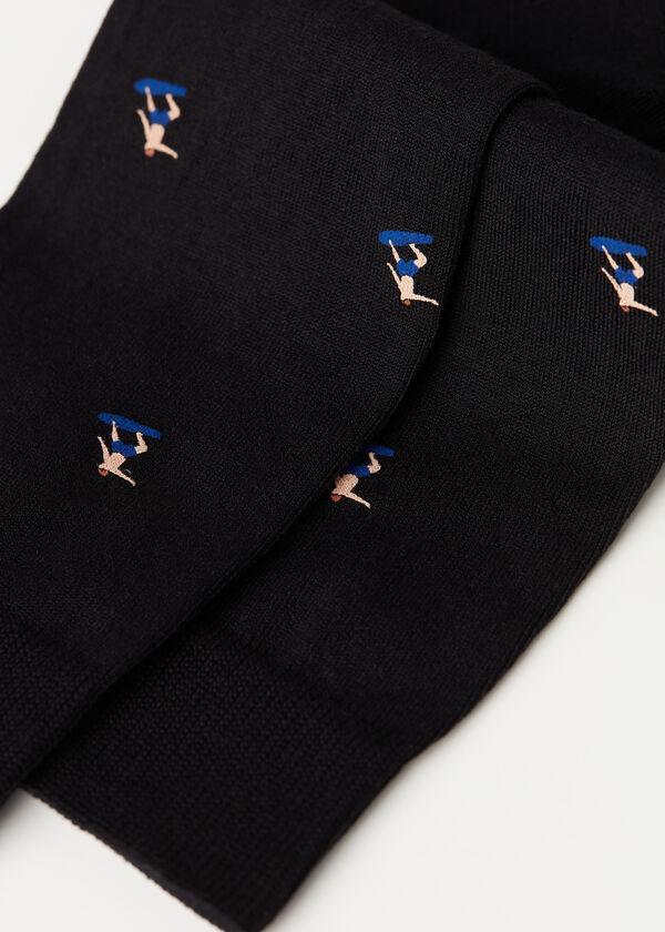 Men’s Summer Print Crew Socks