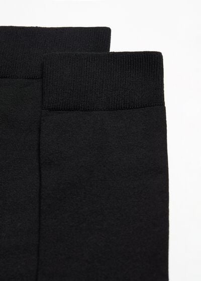 Chaussettes longues en coton extensible pour homme