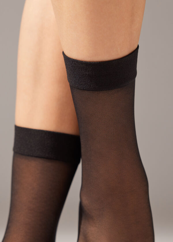 Animal Pattern Sheer Knee-High Socks - Calzedonia