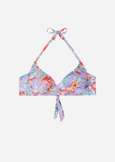 Triangelformad bikiniöverdel med graderad vaddering Fairy Jungle