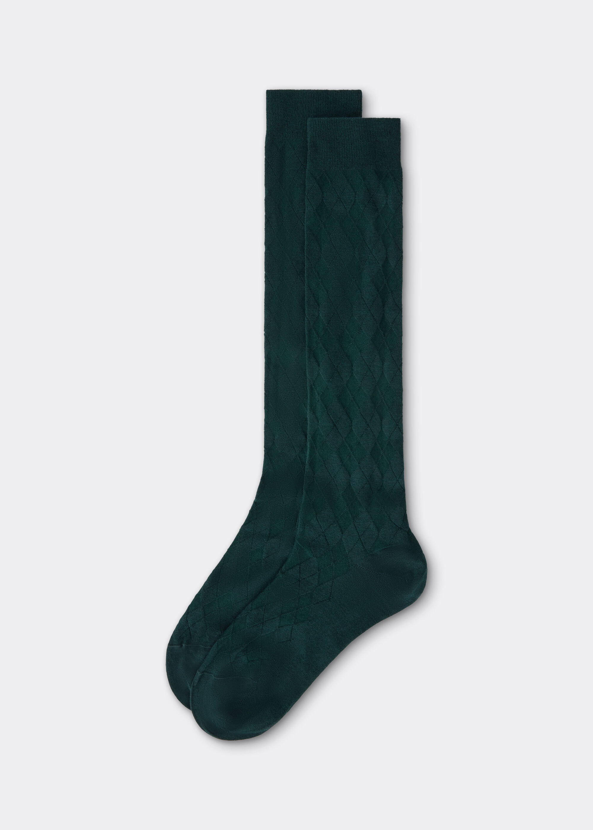 Calcetines largos de hombre con cachemira