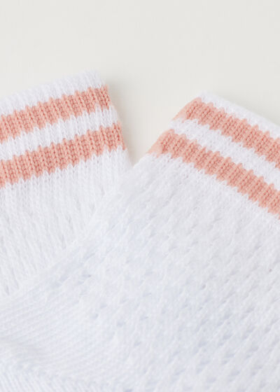 Dievčenské Nízke Dierkované Ponožky