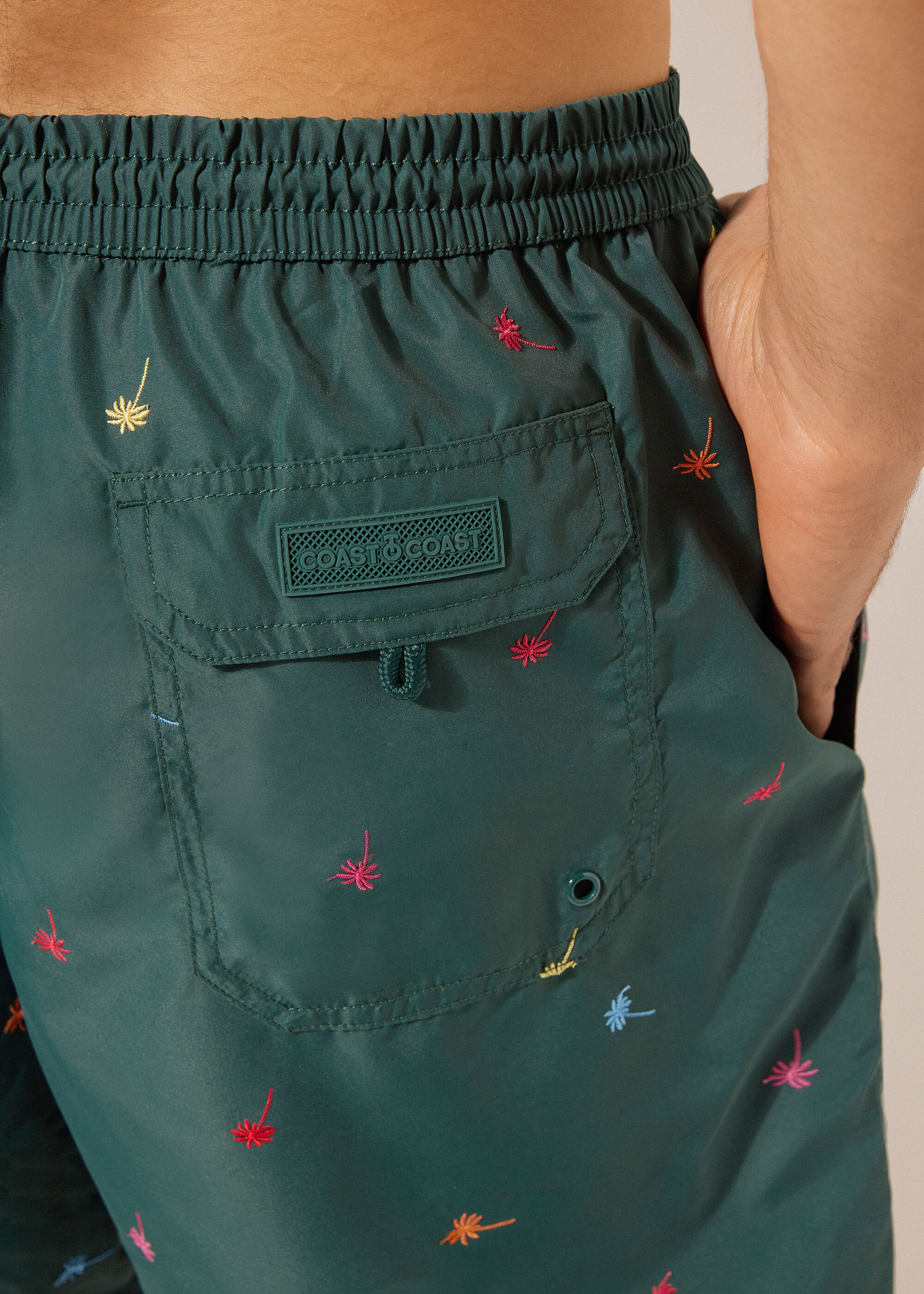 Mönstrade badshorts för herr Formentera