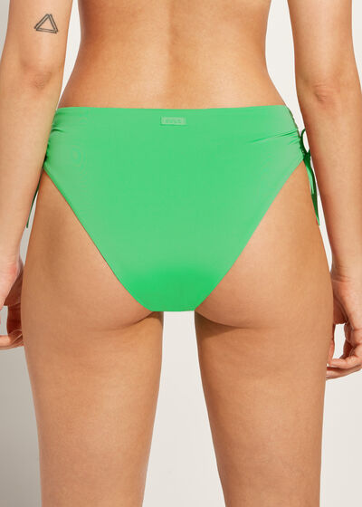 Drawstring High-Waisted Bikini Bottoms Indonesia