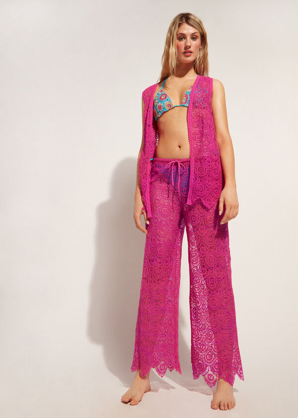 Pantaloni Lunghi Crochet