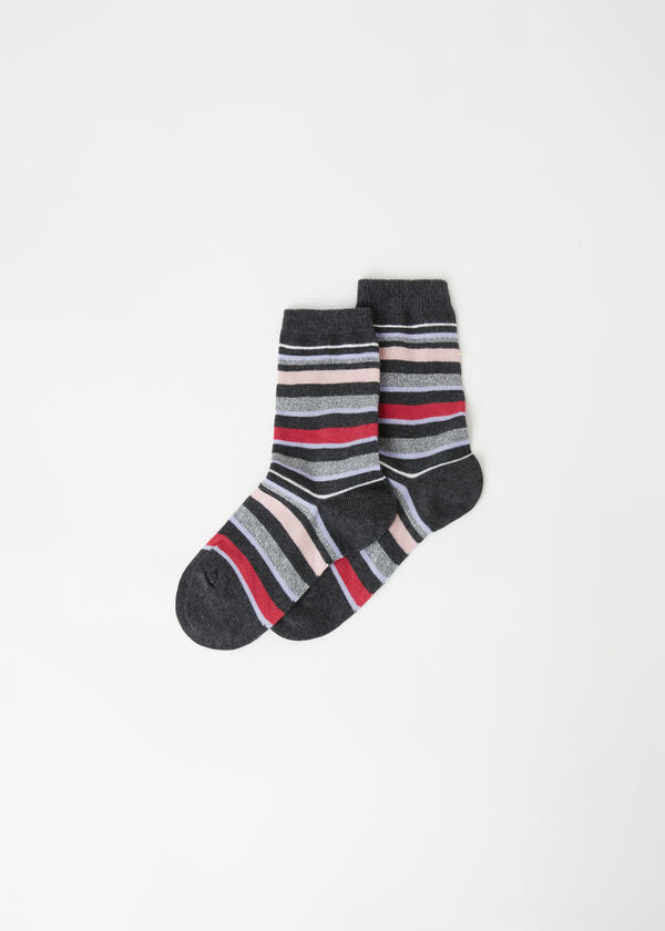 Chaussettes Courtes à Rayures pour Enfants