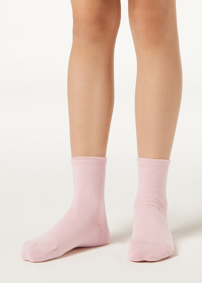 Children's Short Cotton Socks with Fresh Feet Breathable Material