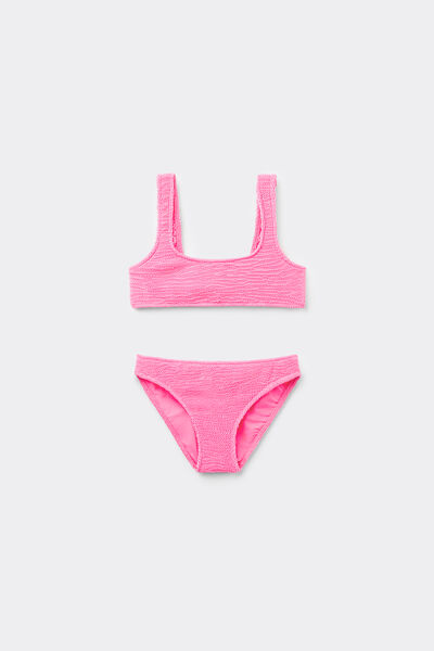 Calzedonia Bikini Dos Piezas Niña Crinkle Waves Chica  Tamaño 10