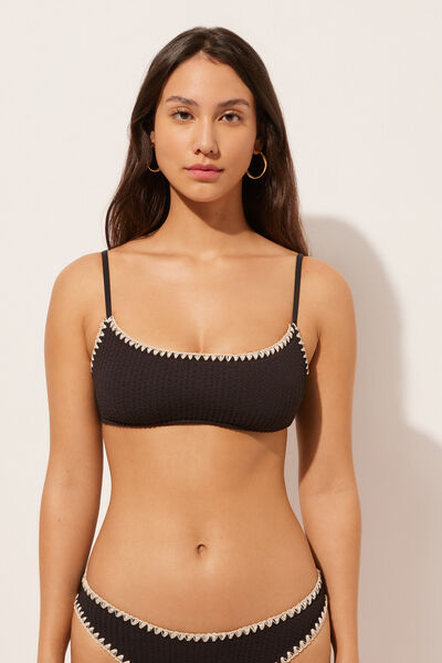 Tank-style Swimsuit Top Bicolor Woman Black Size 1 - Calzedonia - Modalova