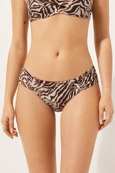 Swimsuit Bottom Brown Zebra Woman Brown Size S - Calzedonia - Modalova