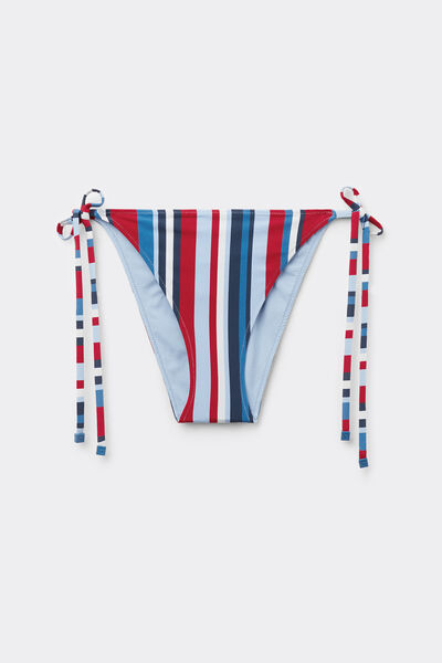 Calzedonia Braguita Bikini Cordones Nautical Stripes Mujer Tamaño L