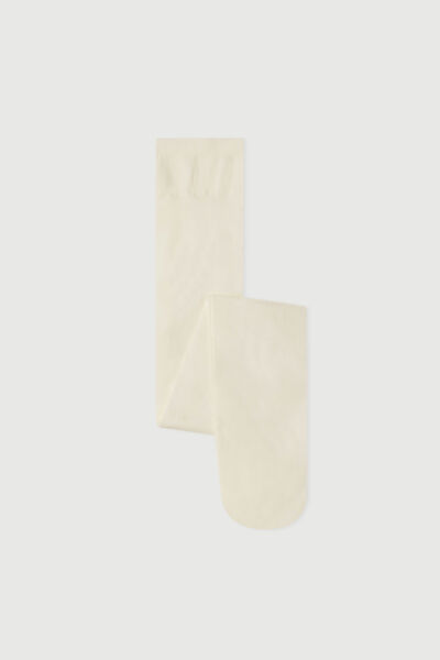 Calzedonia Panty básico 50 denier para niña Chica Blanco Tamaño 10-13