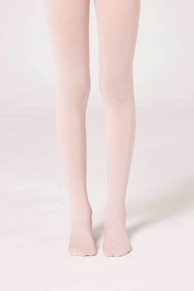 Calzedonia Panty básico 50 denier para niña Chica Rosa Tamaño 10-13