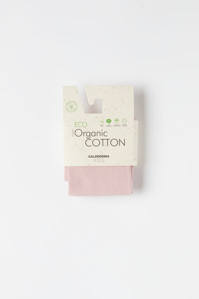 Calzedonia Panty de algodón eco tupido para niña Chica Rosa Tamaño 10-13