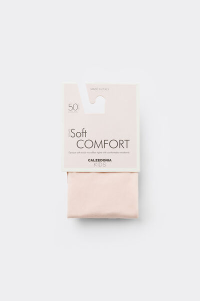 Calzedonia Panti tupido de niña denier 50 soft touch Chica Rosa Tamaño 10-13