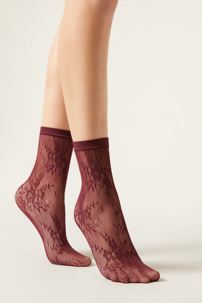 Calzedonia Calcetines Motivo Flores Mujer Tamaño TU