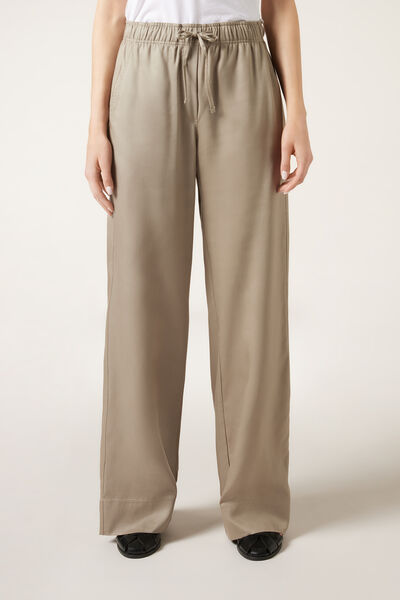 Ultra Light Eco Palazzo Pants Woman Green Size M - Calzedonia - Modalova