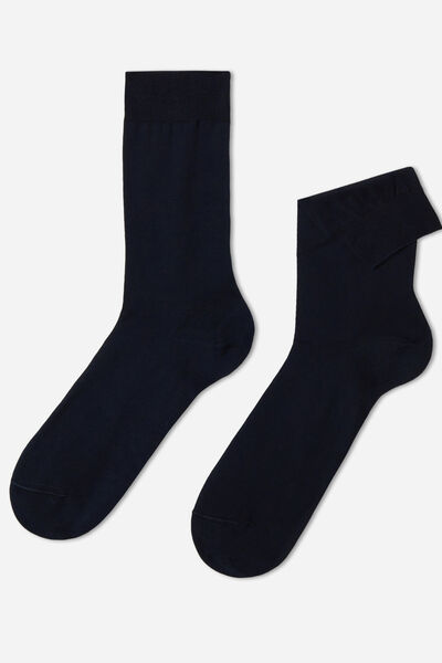 Calzedonia Calcetín con hilo de escocia de hombre Hombre Azul Tamaño 13
